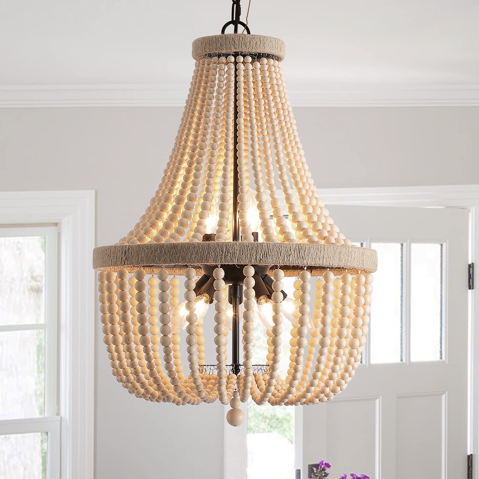 15 Incredible Wood Bead Chandelier for 2024